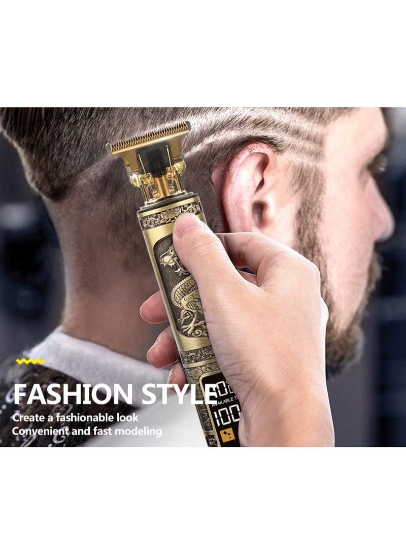 Professional Hair and Beard Clipper With High Capacity Li-ion Battery and Fast Charging, 6 Separate Comb Attachments and 1 Protection Cap | LED Display, Perfect for Home and Saloon - Image 4